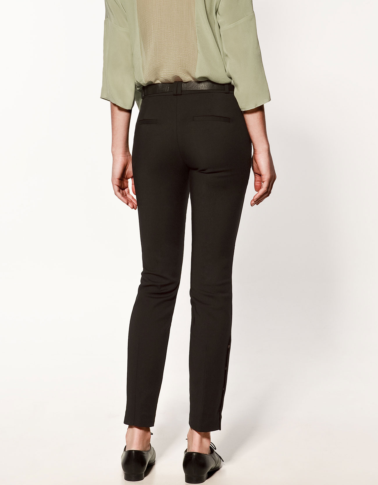 zara black trousers mens