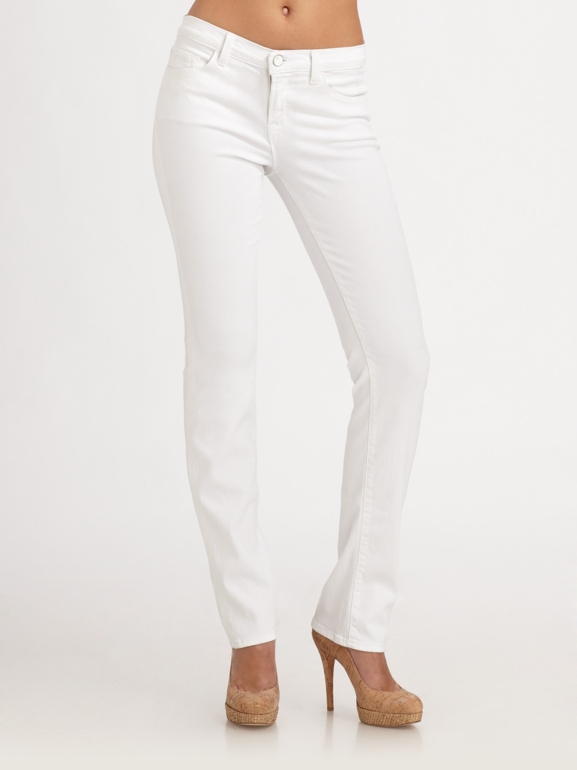 Lyst J brand 814 Cigarette Leg Jeans in Natural