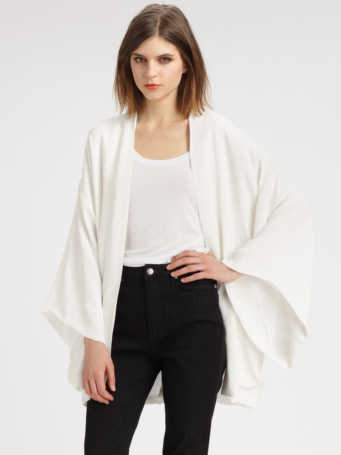 Lyst - Blk dnm Kimono Jacket in White