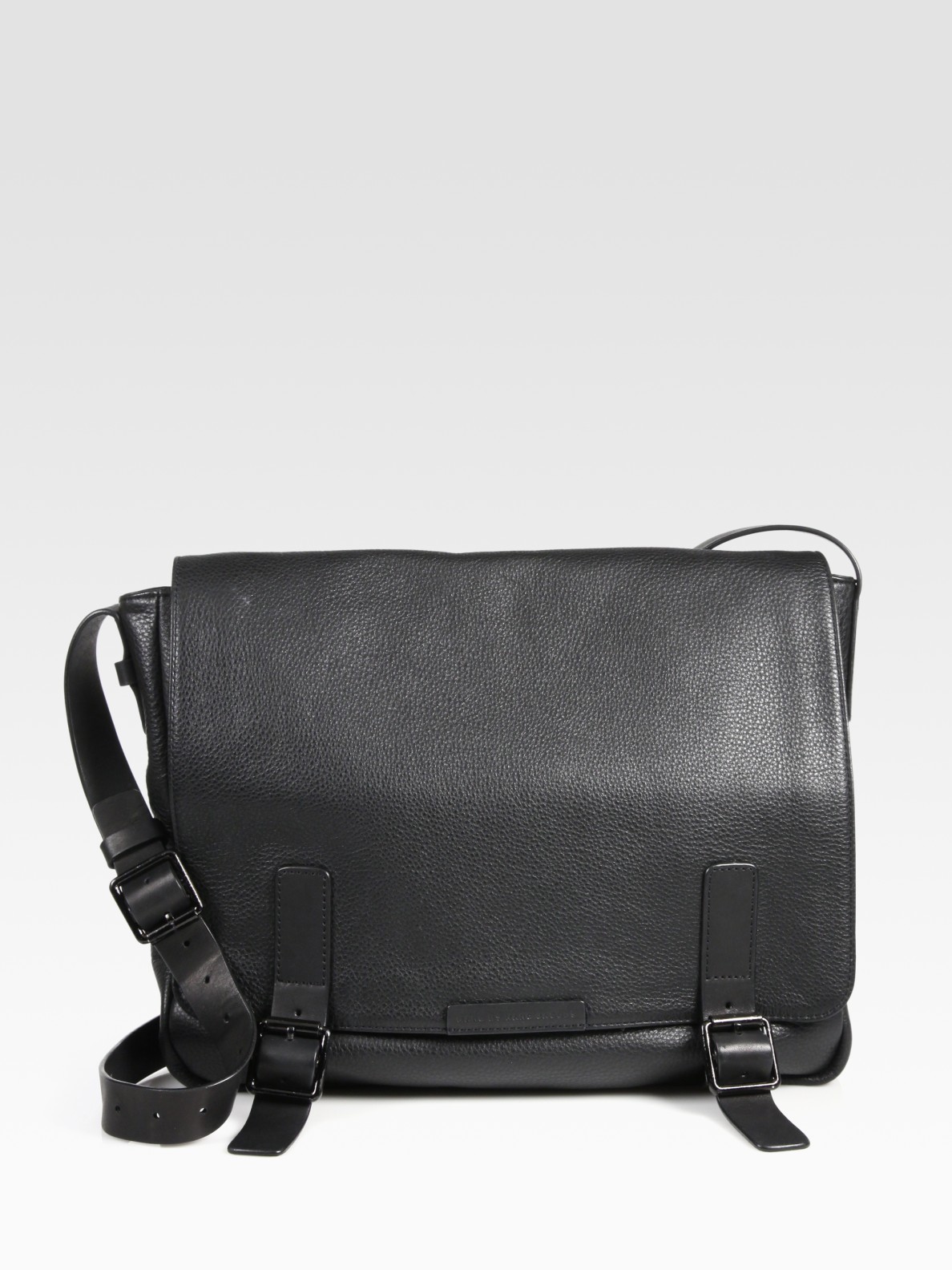 Marc By Marc Jacobs Simple Leather Messenger Bag in Black for Men | Lyst