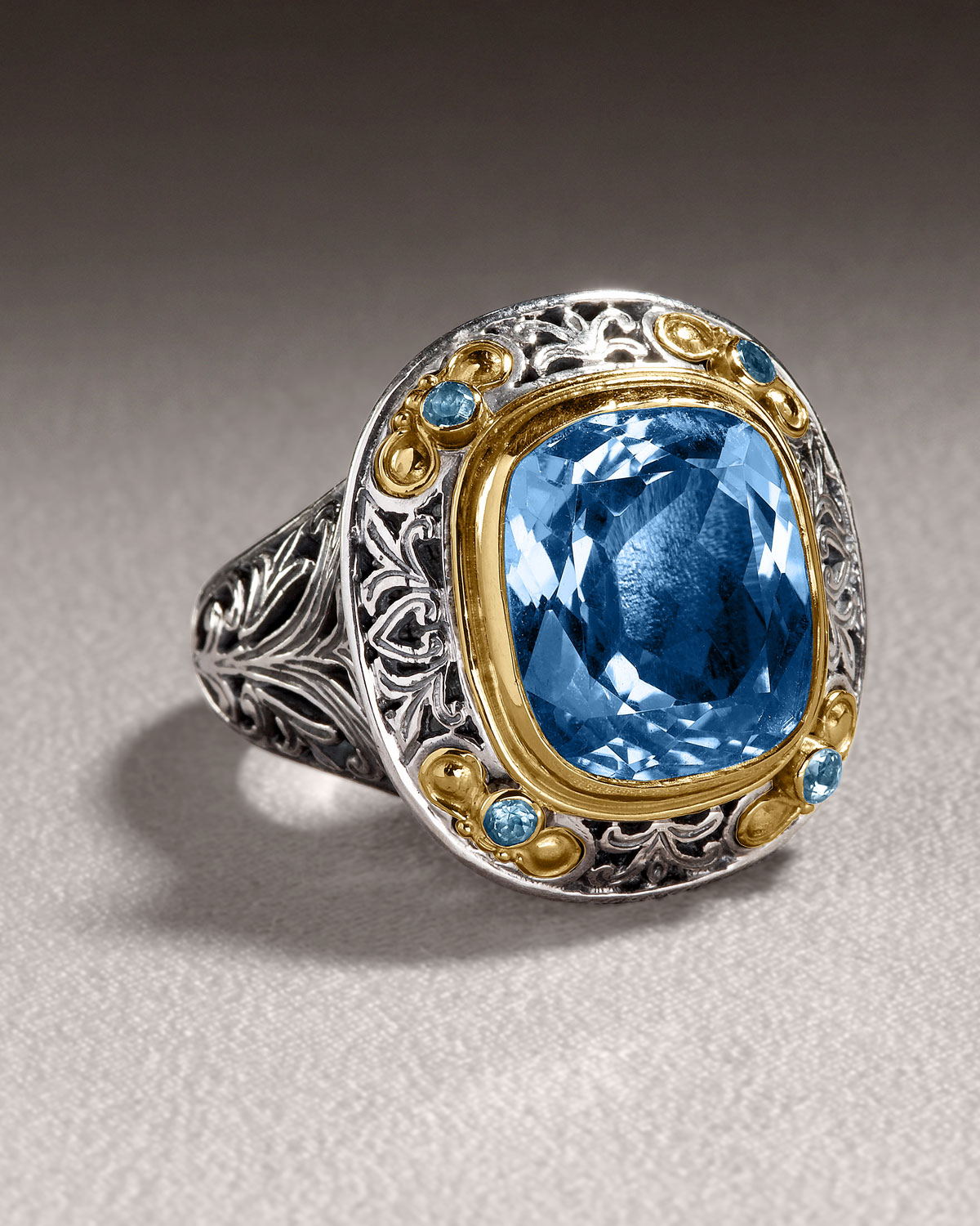 Konstantino Topaz Ring in Blue | Lyst