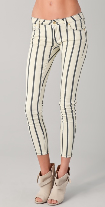 Lyst - Sass & bide Force Of Nature Striped Skinny Jeans in Gray