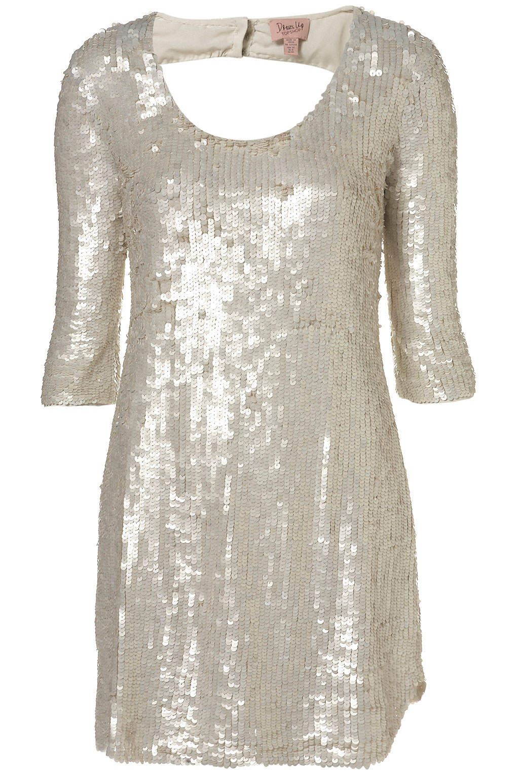 Lyst - Topshop Sequin Long Sleeve Dress By Dress Up in Metallic