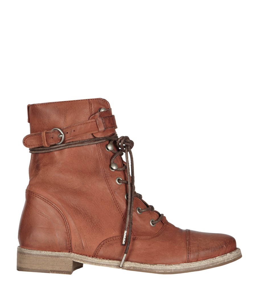 Lyst - Allsaints Vintage Lace Up Boot in Brown