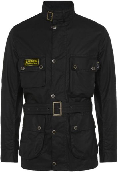 Barbour Black Streak International Jacket in Black for Men | Lyst