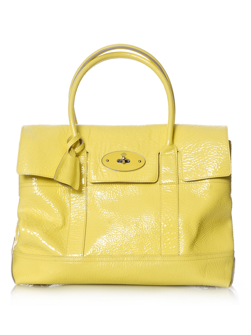 Mulberry Holiday Bayswater Bag in Yellow | Lyst