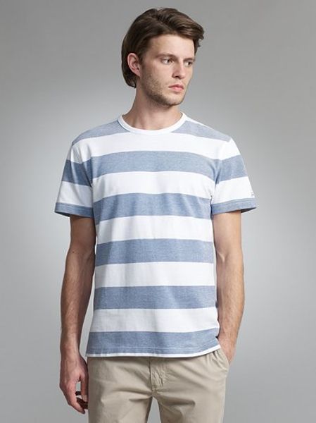 Barbour Steve Mcqueen Collection Sonoran Striped T Shirt in Blue for ...