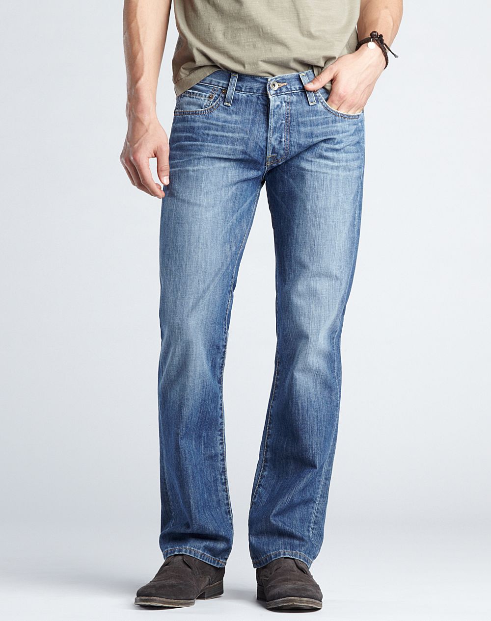 Lucky Brand 221 Original Straight Jeans in Blue for Men (light cane ...