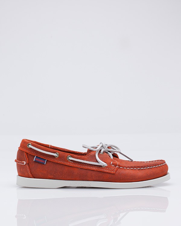Lyst Sebago Docksides Boat Shoe in Orange for Men