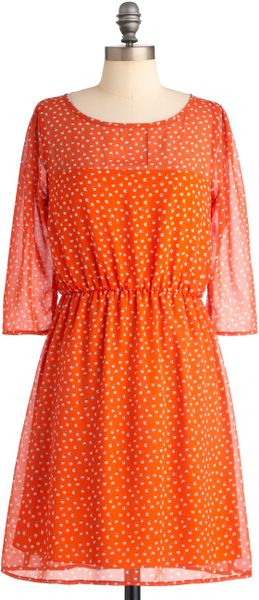 Modcloth Smoothie Sailing Dress in Orange (ice) | Lyst