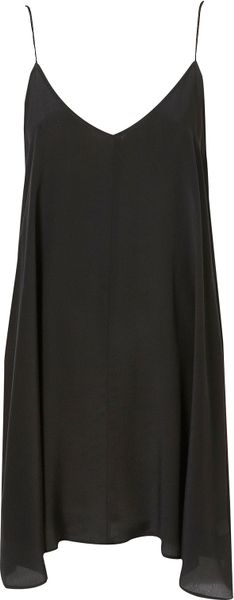 Topshop Swing V Slip Dress By Boutique in Black | Lyst