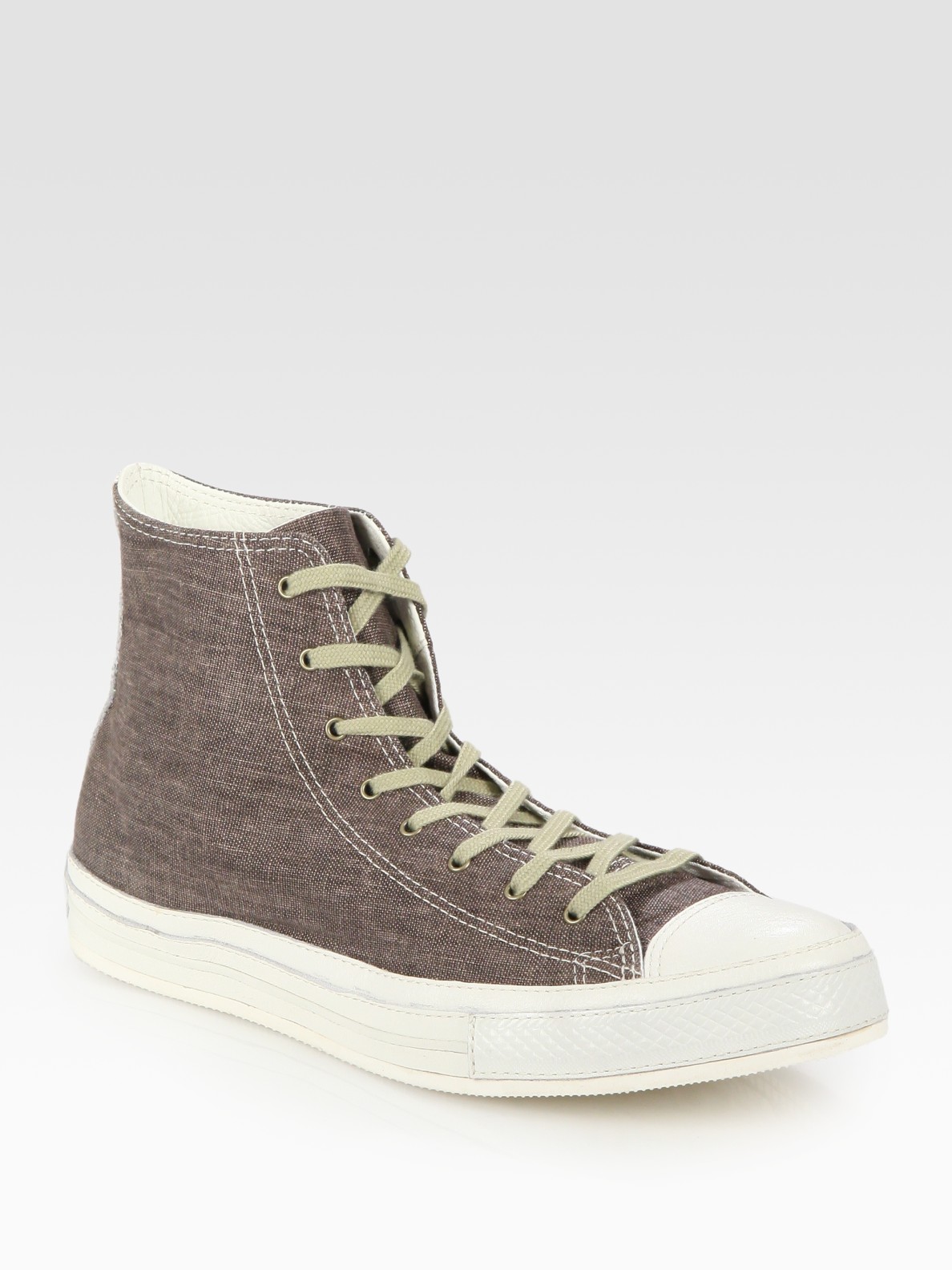high top canvas sneakers