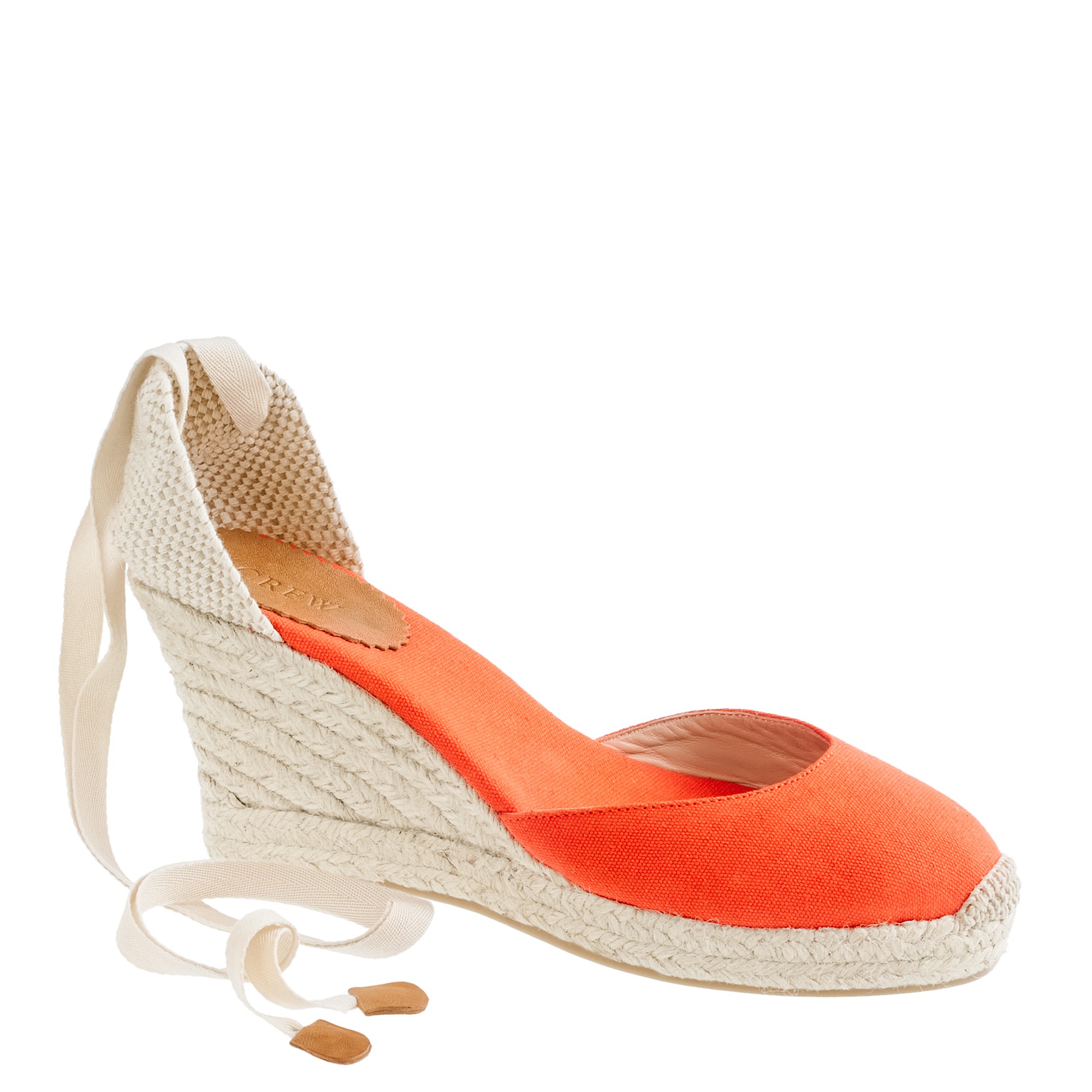 J.crew Sardinia Wedge Espadrilles in Red (modern red) | Lyst