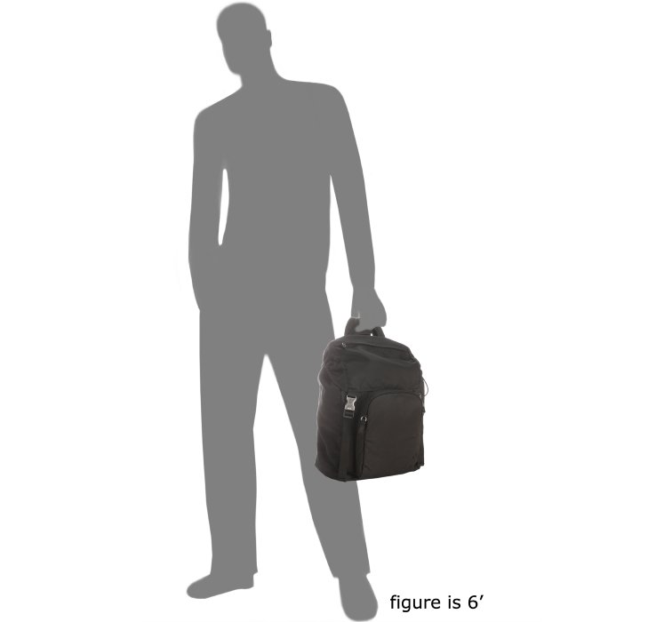 Prada Black Nylon Drawstring Backpack in Black for Men | Lyst