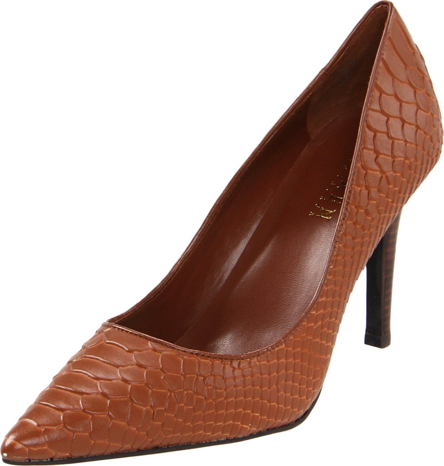 Lauren By Ralph Lauren Amelie Leather Heel in Brown (polo tan) | Lyst