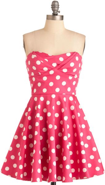 Modcloth Traveling Cupcake Truck Dress in Pink | Lyst