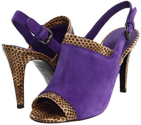 Bottega Veneta Sandal Heels in Purple (v) | Lyst