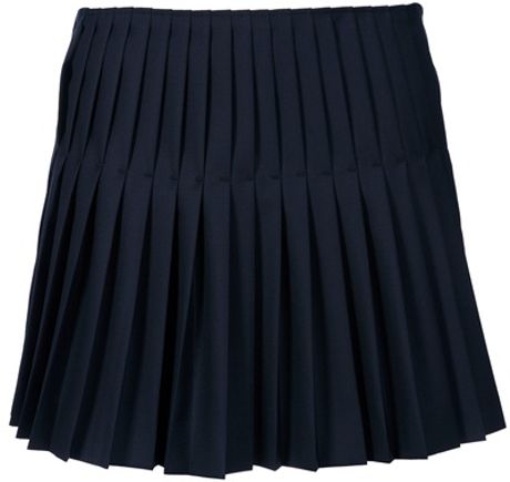 Joseph Pleated Skirt in Blue (navy) | Lyst