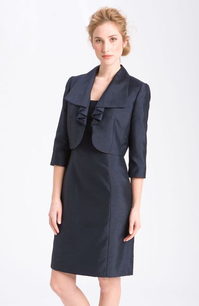 Tahari By Arthur S. Levine Tailored Jacket Dress in Blue (navy) | Lyst