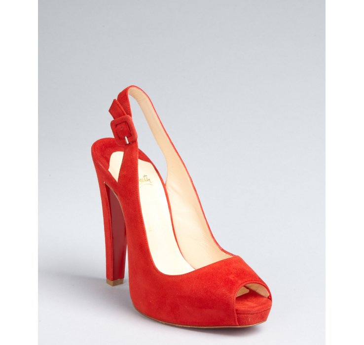 louboutin platform slingback