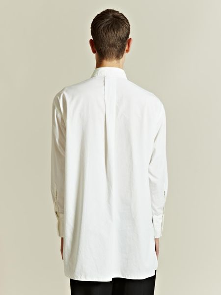 Unused Oversized Smock Shirt in White for Men | Lyst