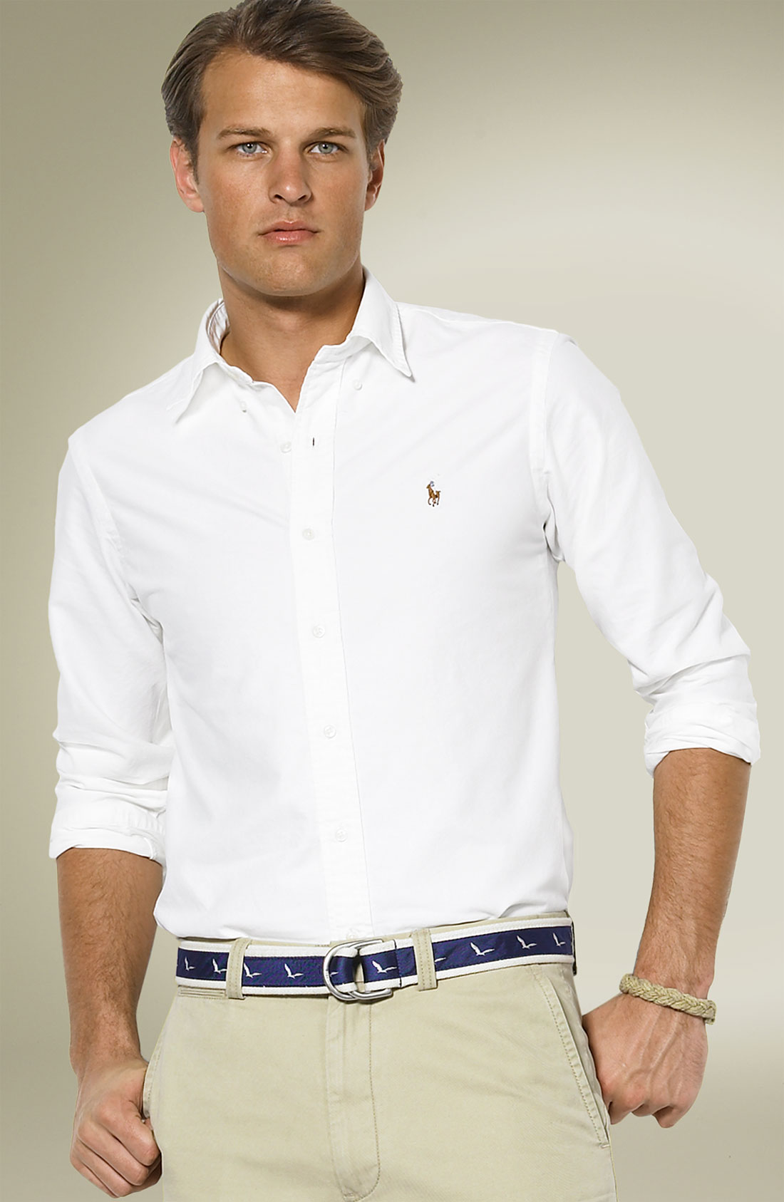 Polo Ralph Lauren Solid Oxford Shirt in White for Men | Lyst