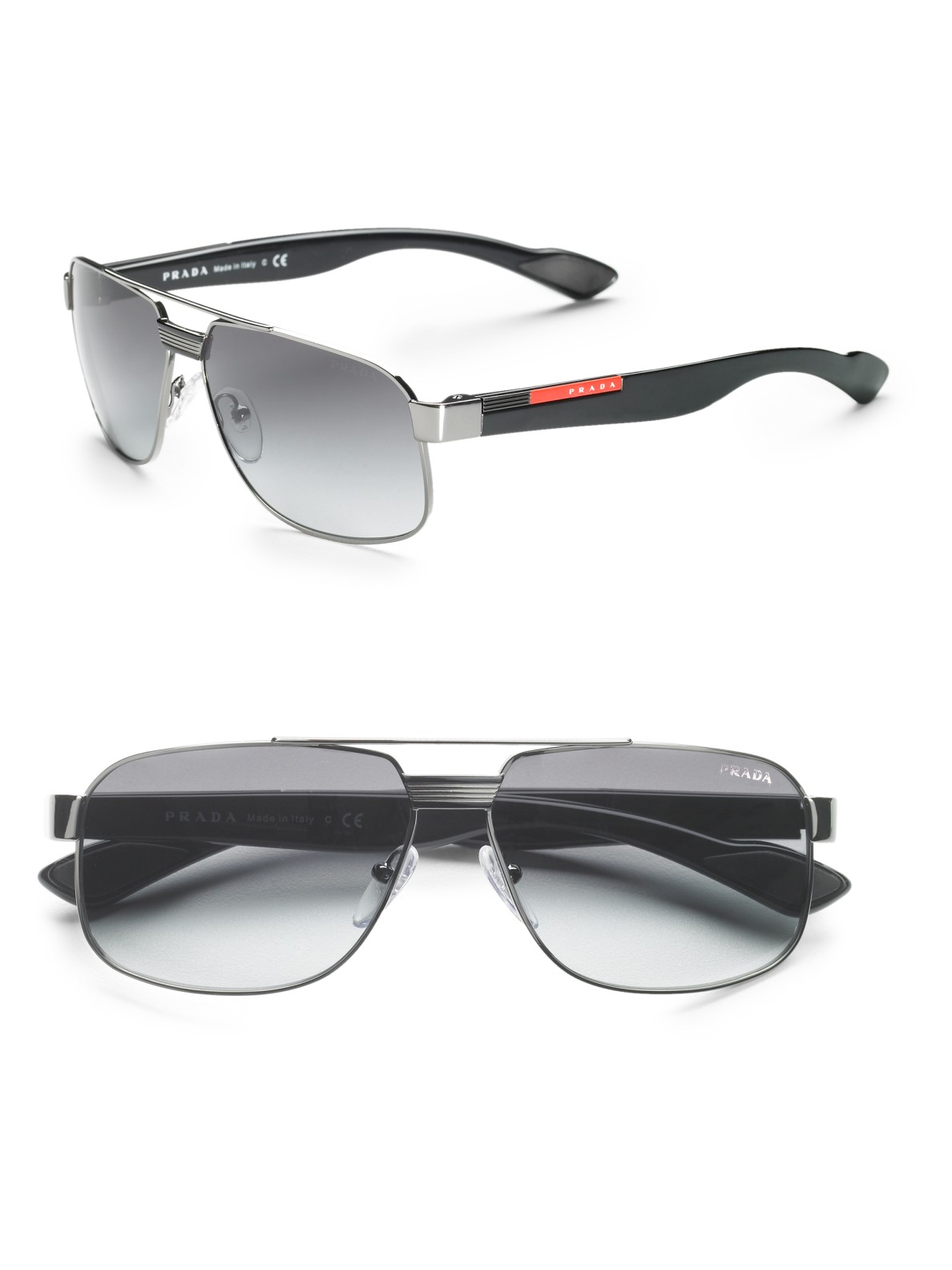 Lyst - Prada Metal Caravan Sunglasses in Metallic for Men