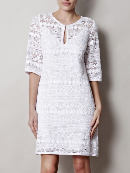 Collette By Collette Dinnigan Cubana Lace Dress in White | Lyst