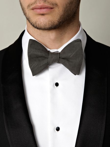 Lanvin New Bow Tie in Gray for Men (charcoal) | Lyst