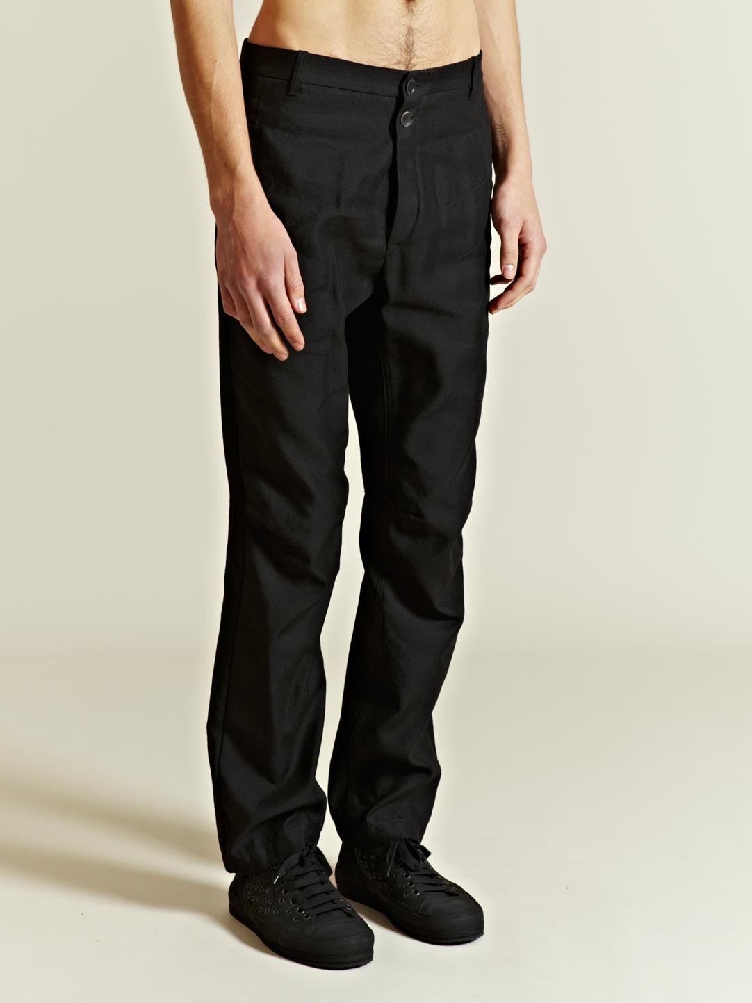 mens navy linen trousers