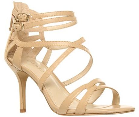 Nine West Going Steady Leather Sandals Beige in Beige | Lyst