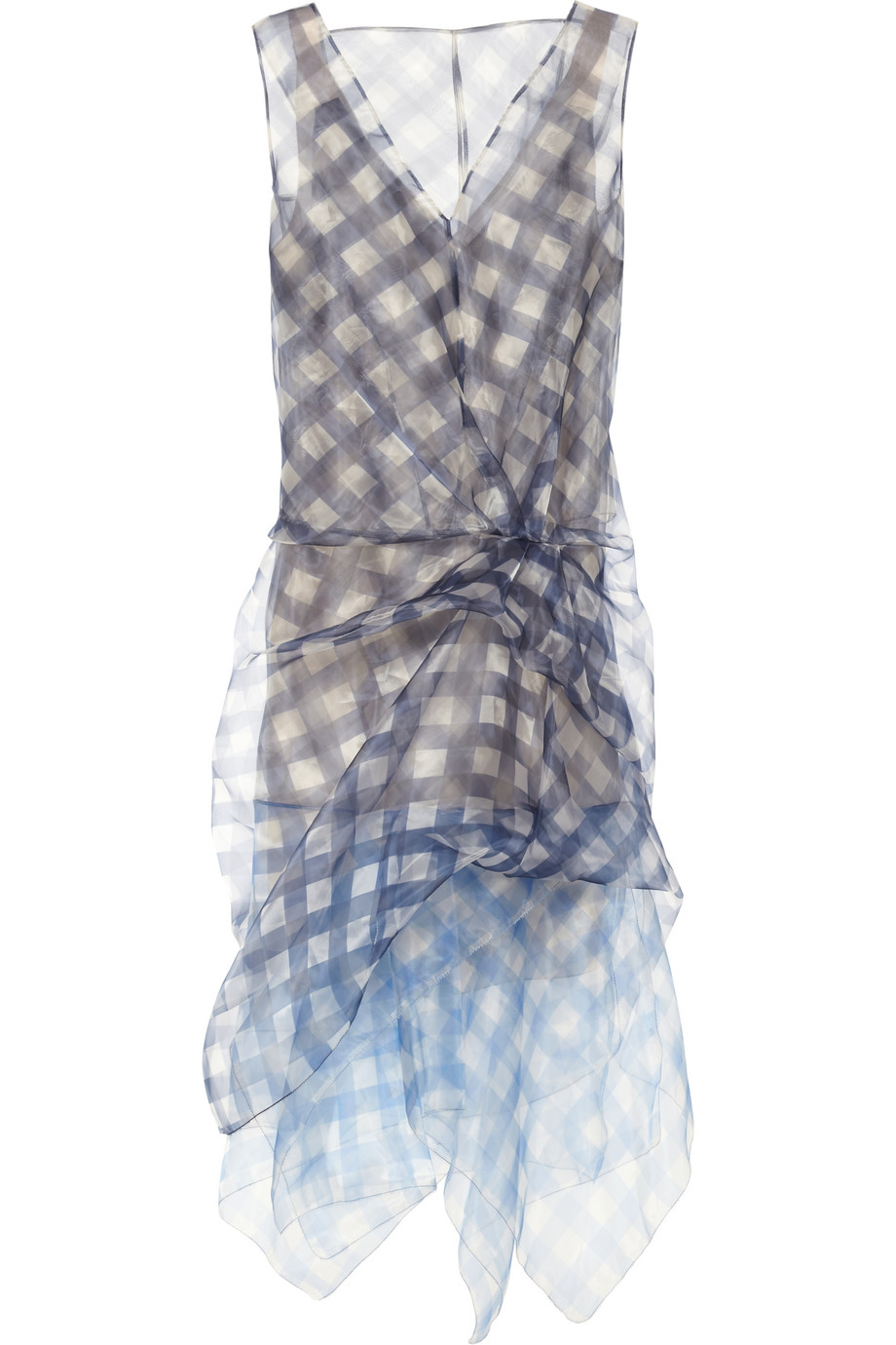 Lyst Marc Jacobs Gingham Organza Dress In Blue Gallery