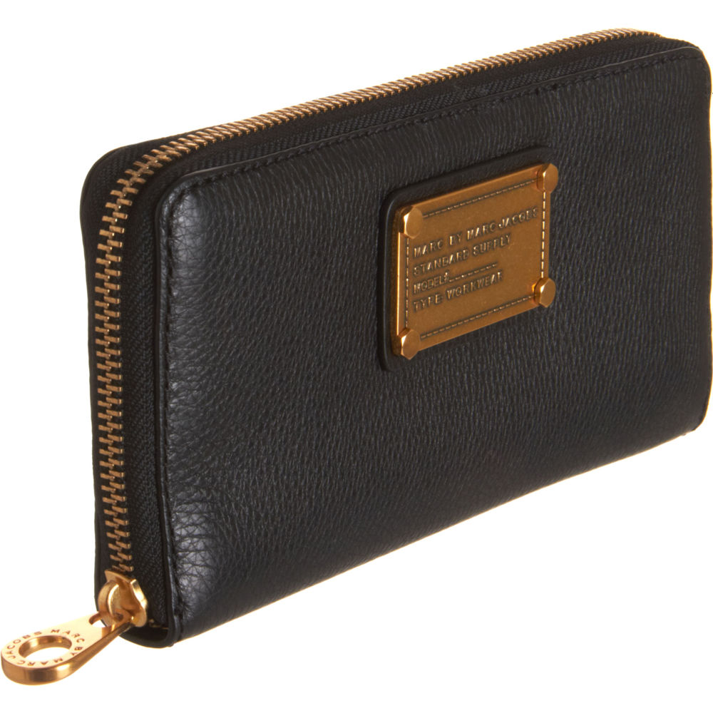Marc by marc jacobs Classic Q Vertical Zip Around Wallet in Black | Lyst