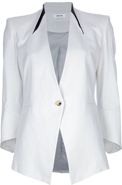 Helmut Lang Tailored Blazer in White | Lyst