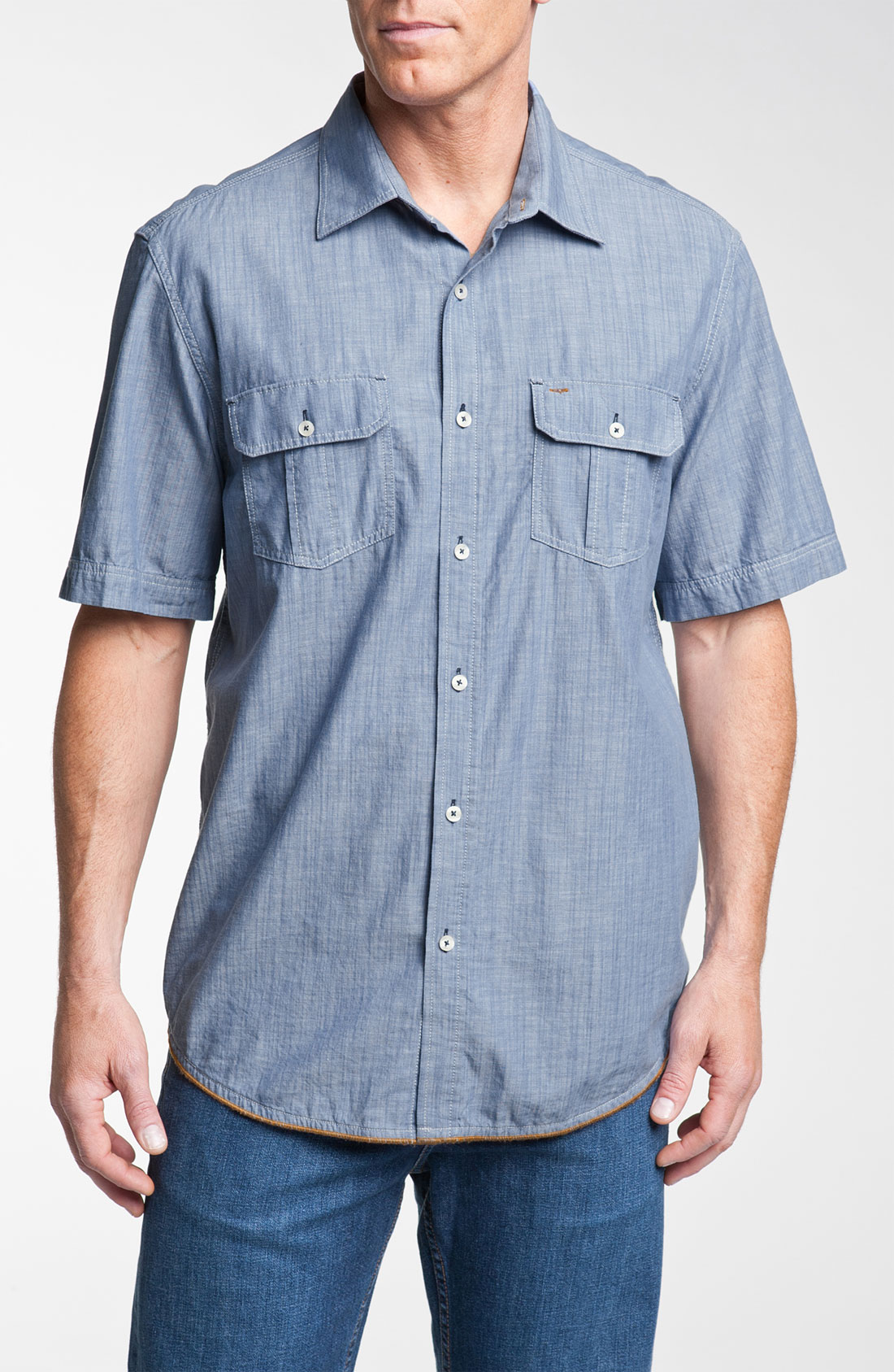 Tommy Bahama Chambray A Day Sport Shirt in Blue for Men (breakwater ...