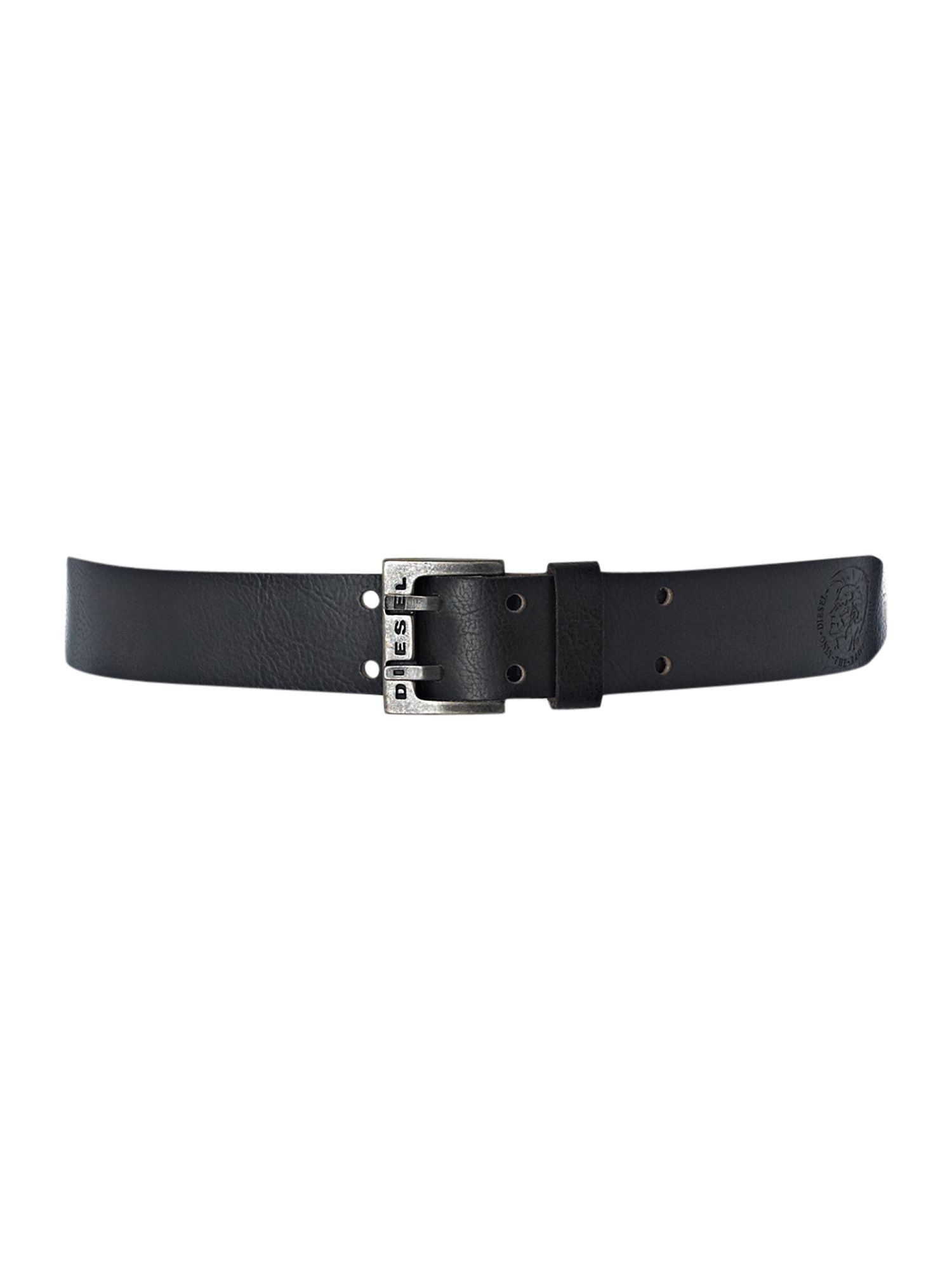 Diesel Double Prong Belt in Black for Men | Lyst