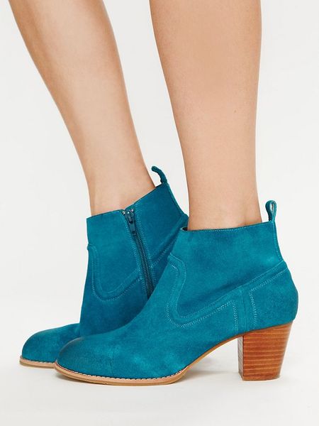 Free People Jamison Ankle Boot in Blue (teal) | Lyst