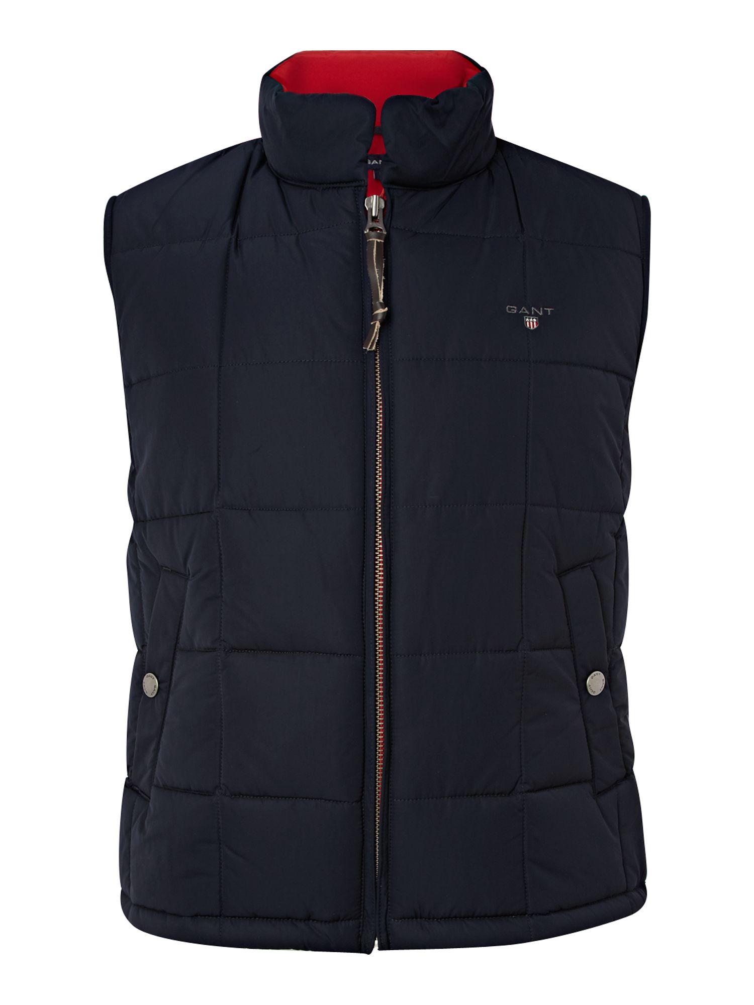 Gant Quilted Gilet in Blue for Men | Lyst