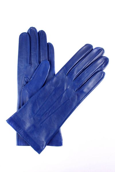 Dents Ladies Leather Gloves in Blue (marine) | Lyst