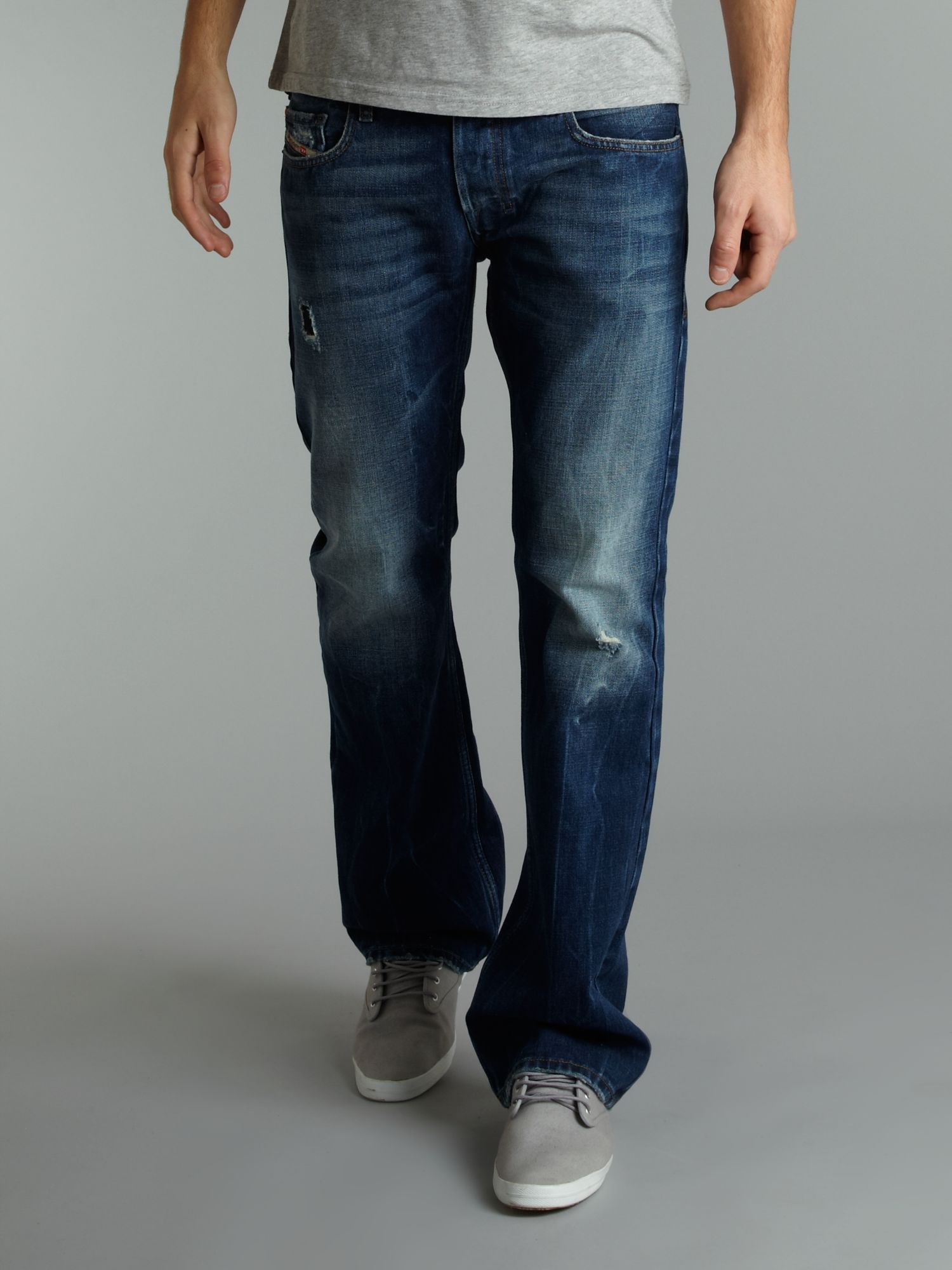 Diesel Zatiny 885w Bootcut Jeans in Blue for Men | Lyst