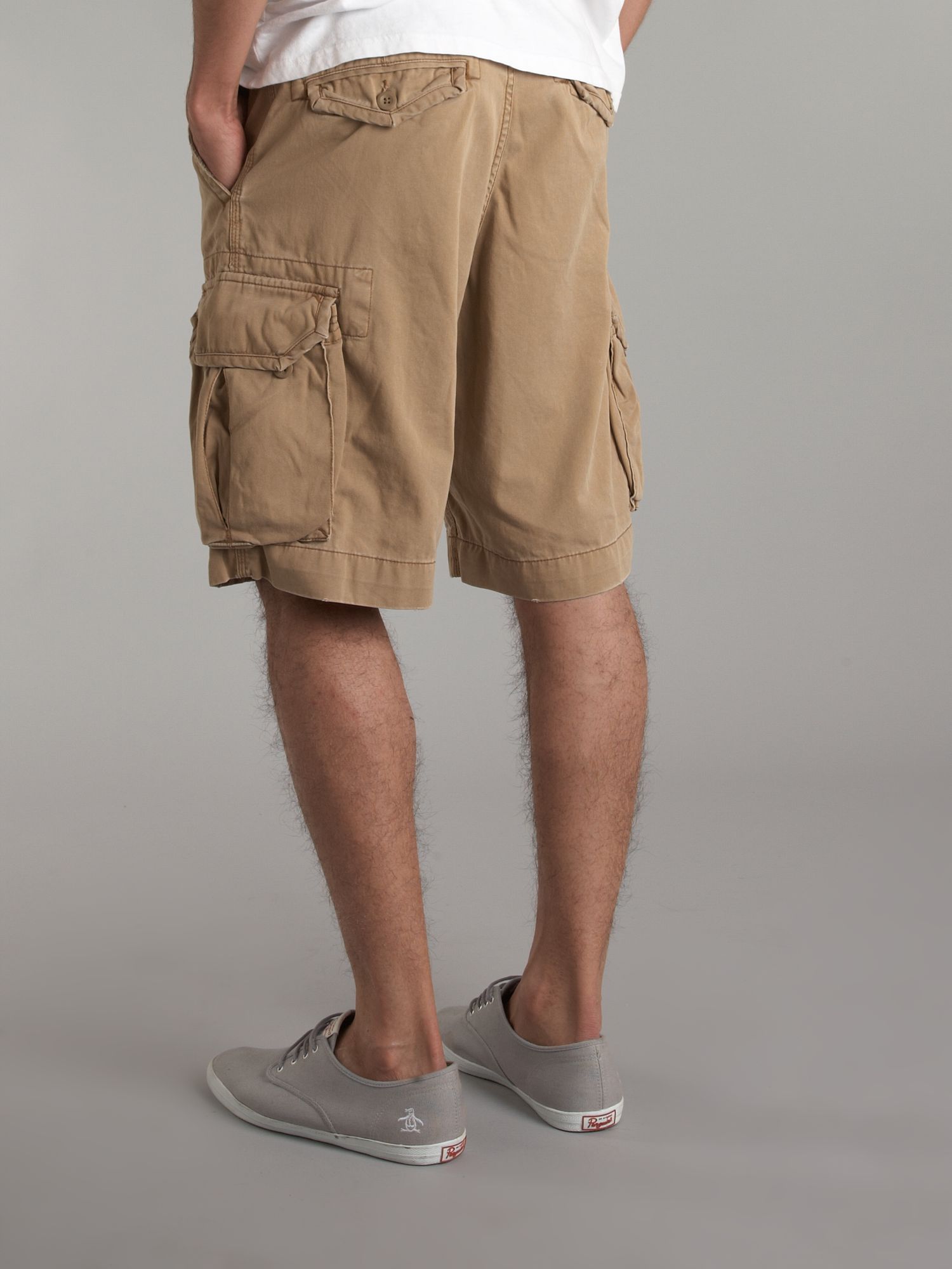 Polo ralph lauren Cargo Shorts in Natural for Men | Lyst