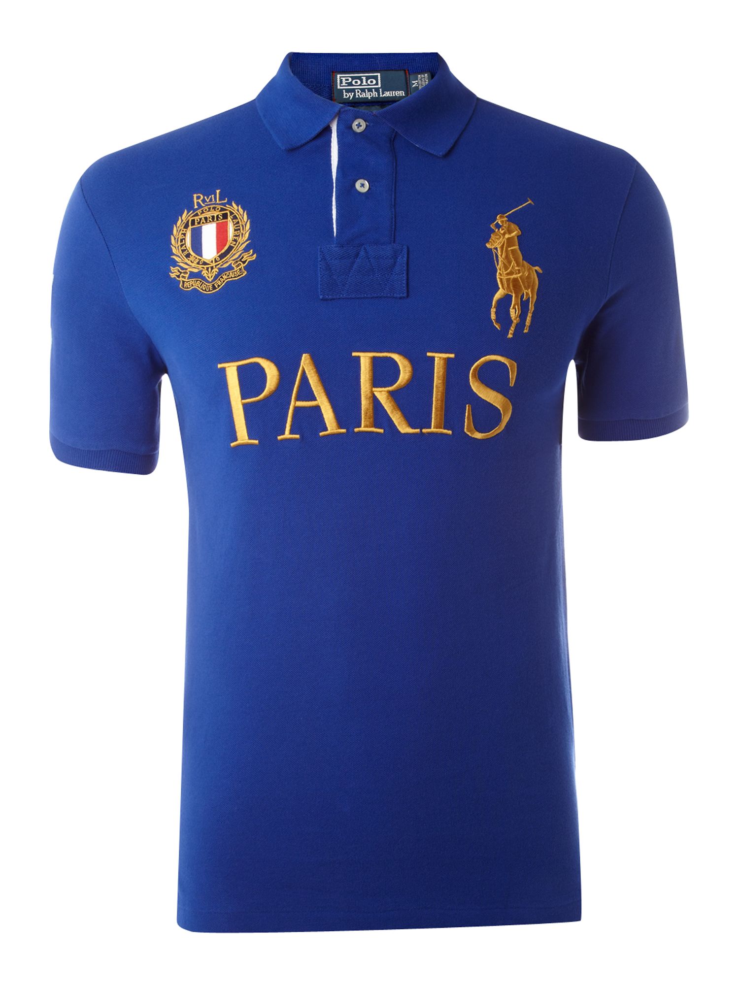 Polo ralph lauren Paris Polo Shirt in Blue for Men Lyst