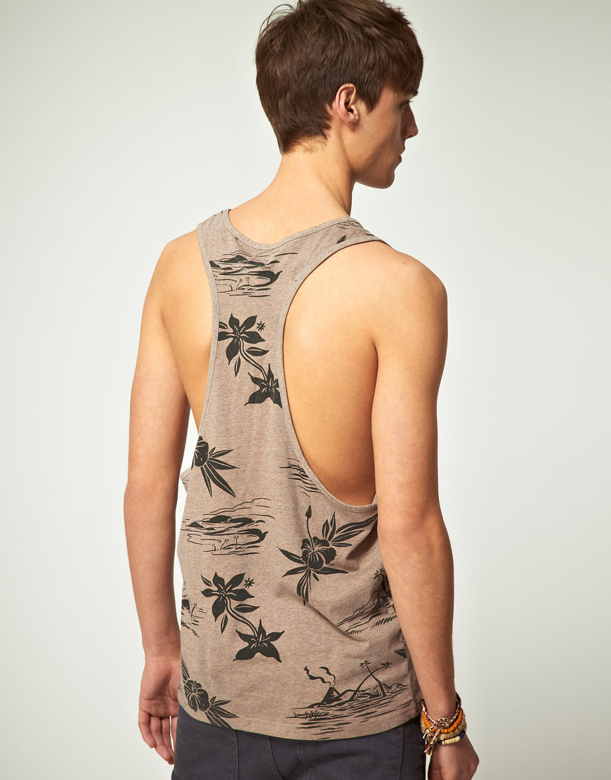 hawaiian vest top mens
