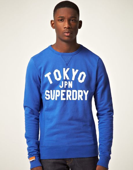 Superdry Superdry Tokyo Sweatshirt in Blue for Men (dodgerblue) | Lyst