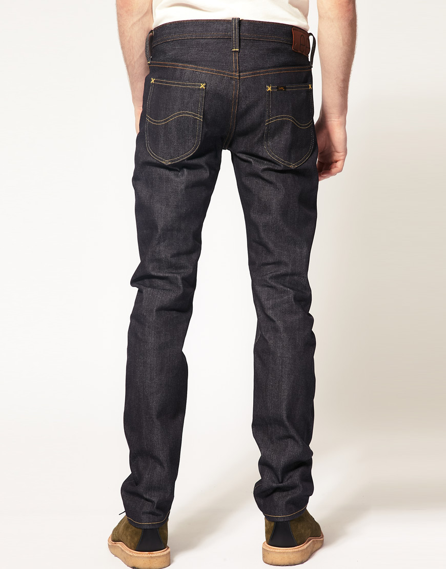 Lyst - Lee jeans Lee 101 Kaihara Selvage Slim Jeans in Blue for Men