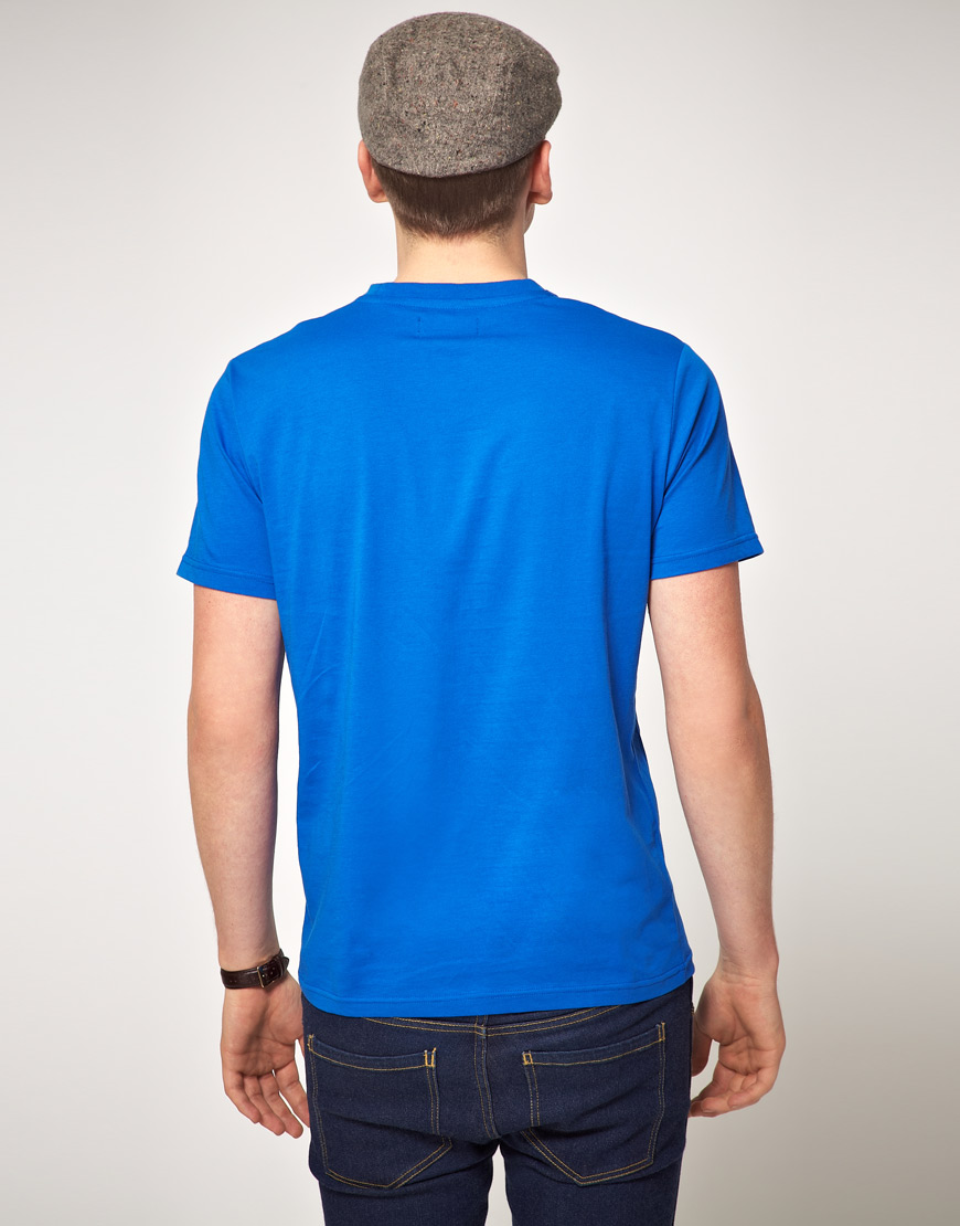 Lyst - Fred perry Stamp Logo Tshirt in Blue for Men