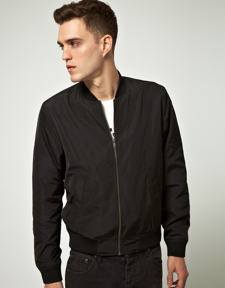 Lyst - Cheap monday Cheap Monday Douglas Bomber Jacket in Black for Men