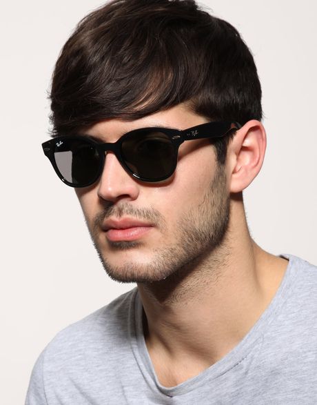 Ray-ban Rayban Round Sunglasses in Black for Men | Lyst