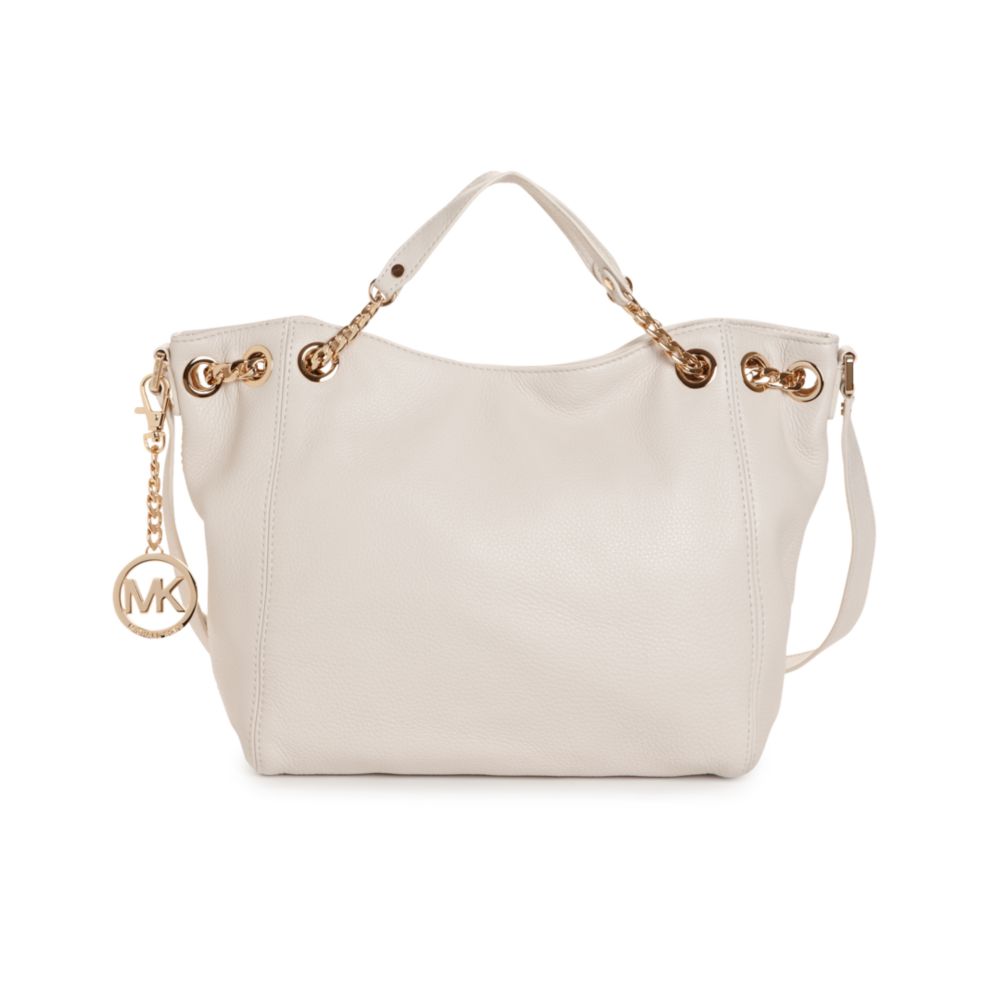 michael kors jet set tote white