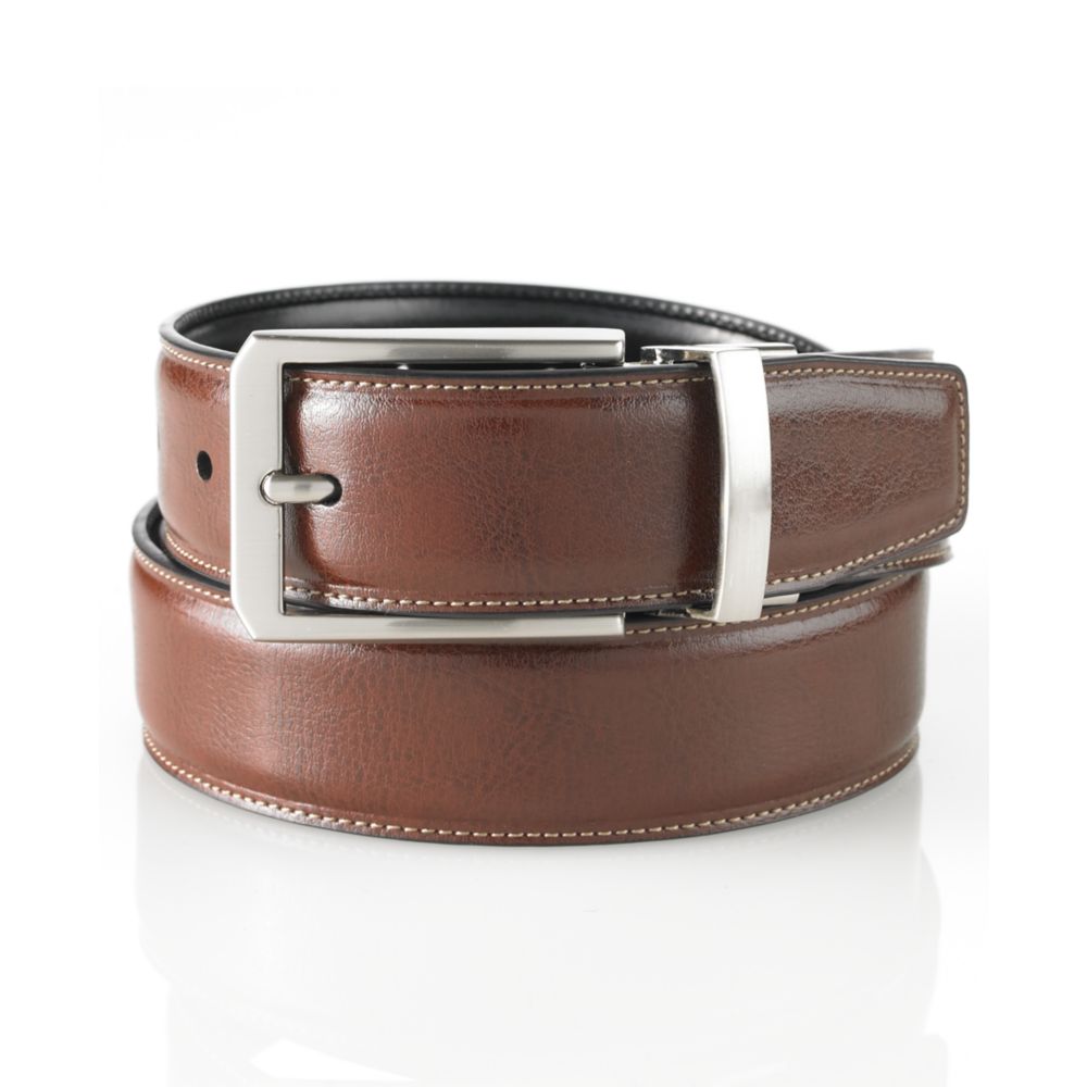 Lyst - Perry Ellis Big And Tall Reversible Plaque-buckle Belt in Black ...
